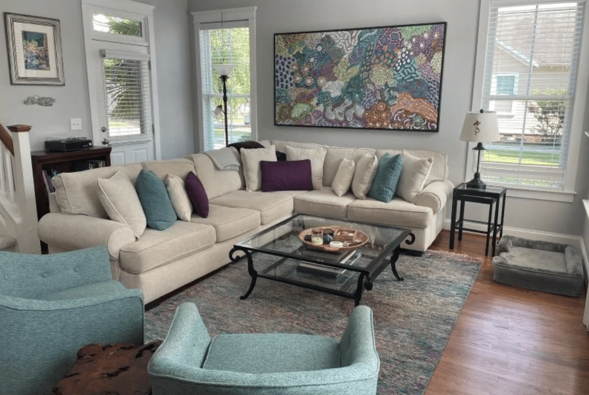Interior painting and drywall repair project in the Mooresville area by Trailblaze Paints