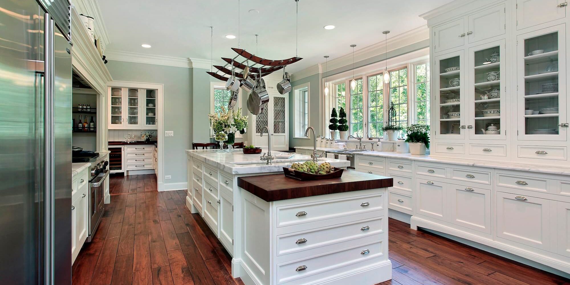 cabinet-refinishing-mooresville-nc (1) freshly painted refinished cabinets in a luxury mooresville, nc kitchen